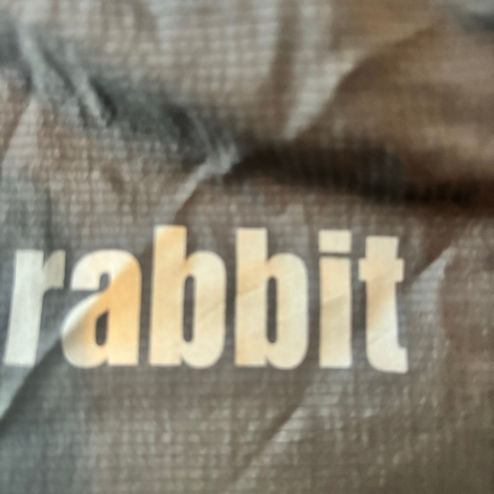 Rabbit Gray & Blue Ultralight Swish Windbreaker Jacket Unisex Large 100% Nylon - Picture 4 of 7
